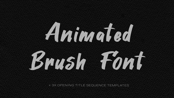 Photo of Animated Brush Font – Videohive 58507061