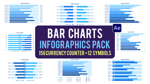 Photo of Bar Charts Infographics Pack – Videohive 59622065