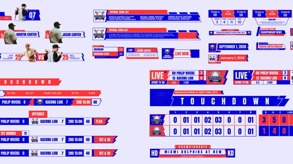 Photo of Baseball Broadcast Packages – Videohive 59840197