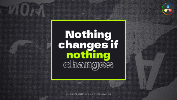 Photo of Big Text Animation  DR – Videohive 59641020