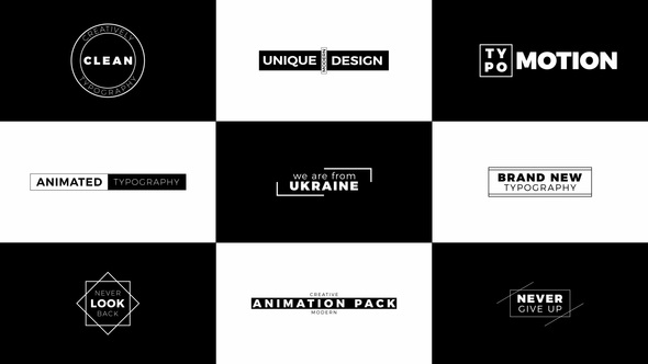 Photo of Black & White Titles – Videohive 40192025
