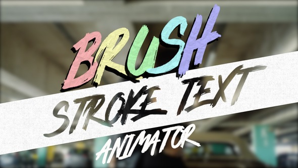Photo of Brush Stroke Text Animator – Videohive 59621549