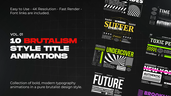 Photo of Brutalism Titles vol. 01 for Premiere Pro – Videohive 59532718