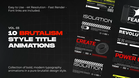 Photo of Brutalism Titles vol. 03 for Premiere Pro – Videohive 59532848