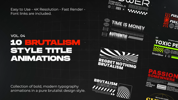 Photo of Brutalism Titles vol. 04 for Premiere Pro – Videohive 59532854