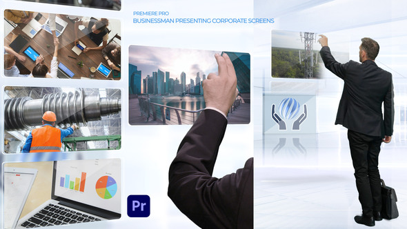 Photo of Businessman Presenting Corporate Screens – Videohive 59632788