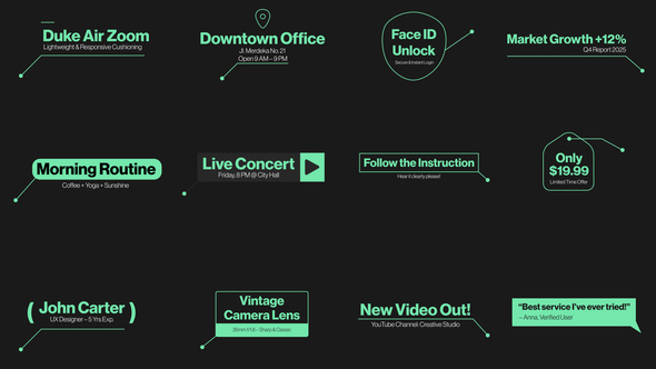 Photo of Call Outs Universal – Videohive 59843924