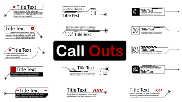 Photo of Call Outs – Videohive 59699788