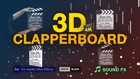 Photo of Clapperboard 3D | AE – Videohive 42306531