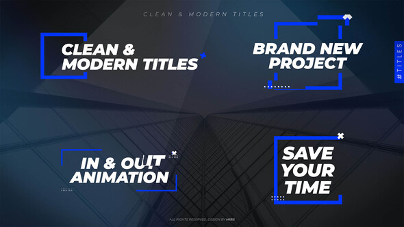 Photo of Clean & Modern Titles (MoGRT) – Videohive 59607488