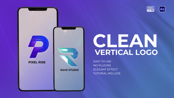 Photo of Clean Vertical Logo – Videohive 59570250