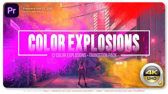 Photo of Color Explosions – Adobe Premiere Pro Transition Pack – Videohive 59905973