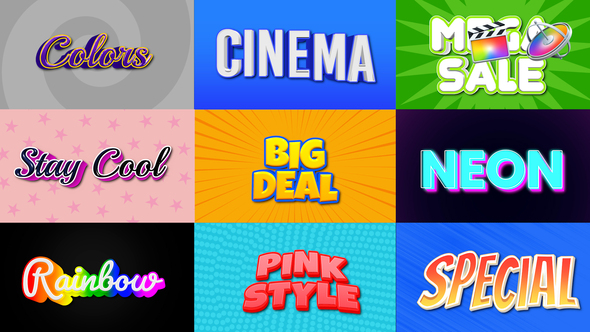 Photo of Colorful 3D Text Bundle – Videohive 59559442