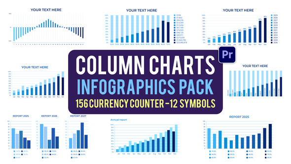 Photo of Column Charts Infographics I MOGRT – Videohive 59571758