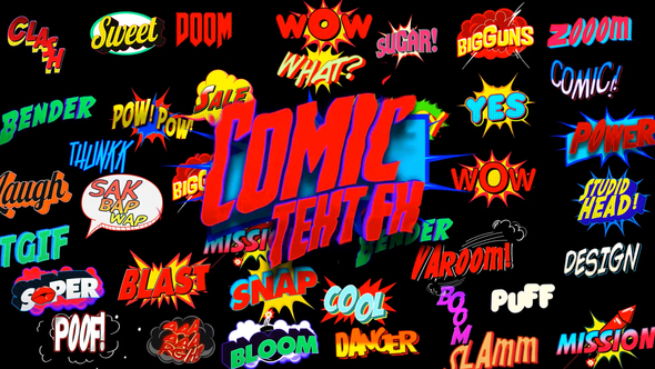 Photo of Comic Text FX – Videohive 22459420