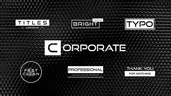 Photo of Corporate Titles for Premiere Pro – Videohive 59695433