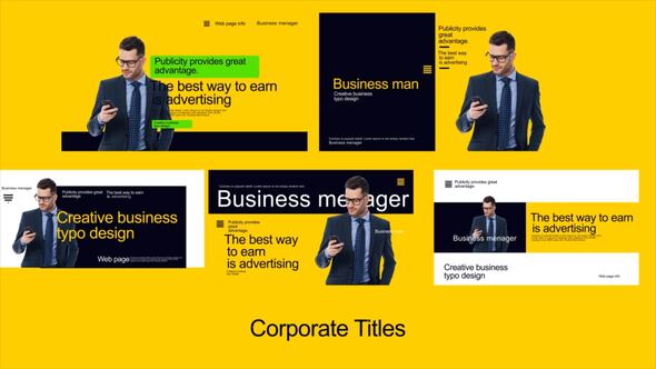 Photo of Corporate Titles Scene – Videohive 59740787