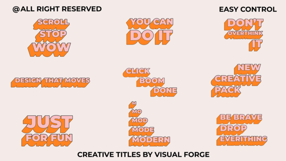 Photo of Creative Titles V2.0 | AE – Videohive 59017947