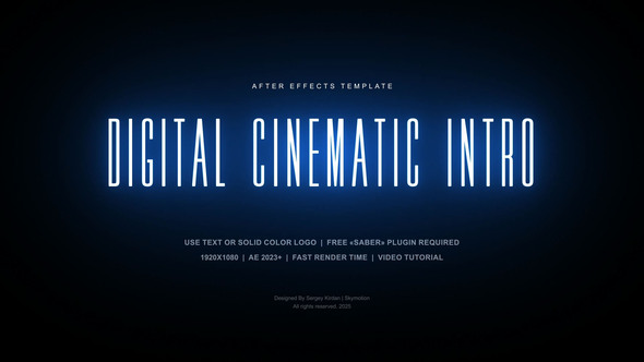 Photo of Digital Cinematic Intro – Videohive 59692303