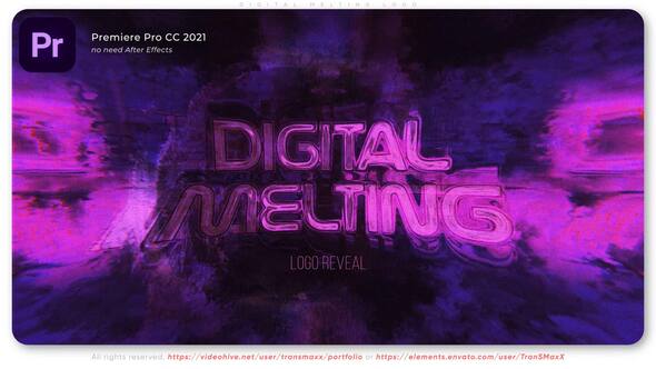 Photo of Digital Melting – Adobe Premiere Logo Reveal – Videohive 59846419