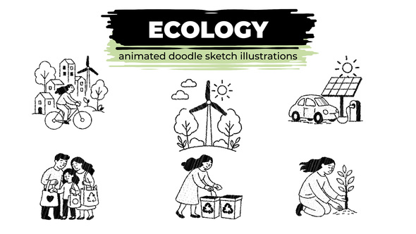 Photo of Ecology – Animated Doodle Sketch Illustrations – Videohive 59547999