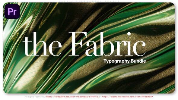 Photo of Fabric Typography Bundle – Especially for Adobe Premiere Pro – Videohive 59846258
