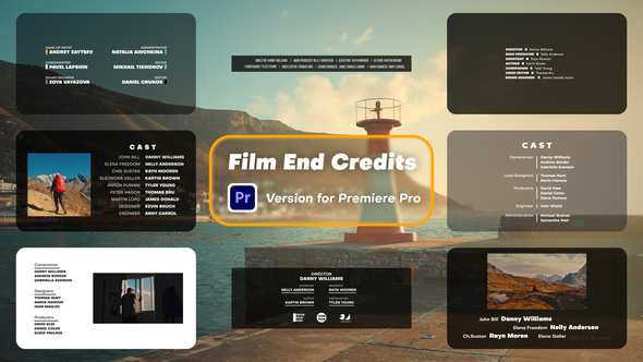 Photo of Film End Credits | Premiere Pro – Videohive 59734432