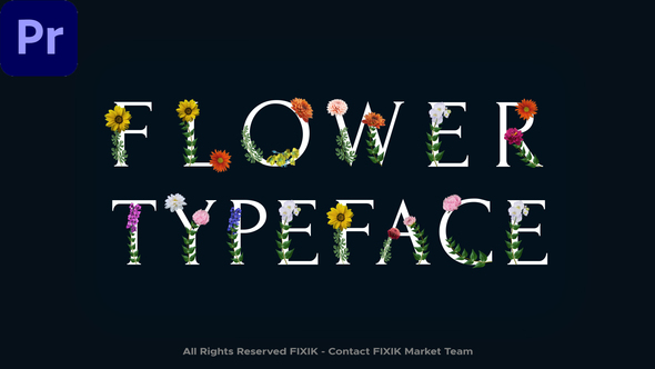 Photo of Flower Typeface | MOGRT – Videohive 59734730
