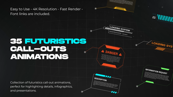 Photo of Futuristic Call-Outs for Premiere Pro – Videohive 59578376