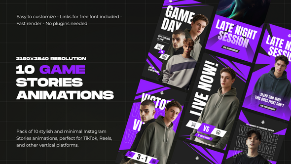 Photo of Game Stories for Premiere Pro – Videohive 59533518