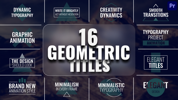 Photo of Geometric Titles I MOGRT – Videohive 59868353