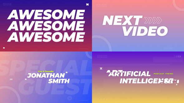Photo of Gradient Transitions with Text (MoGRT) – Videohive 59693948