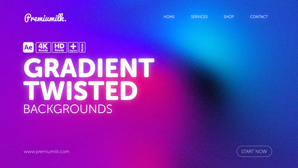 Photo of Gradient Twisted Backgrounds – Videohive 59718402