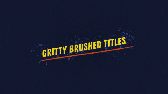 Photo of Gritty Brushed Titles – Videohive 59573579