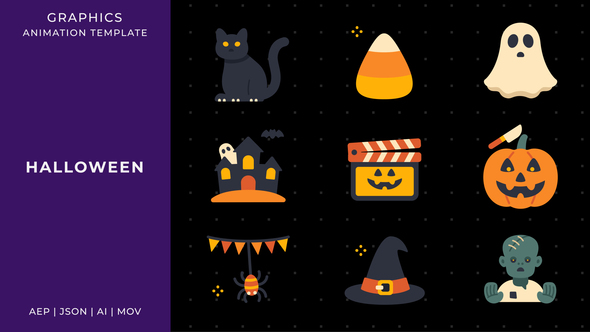 Photo of Halloween graphic animation template | After Effects – Videohive 59607491