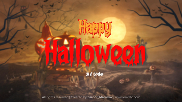 Photo of Halloween Intro | Happy Halloween 2025 MOGRT – Videohive 59931995