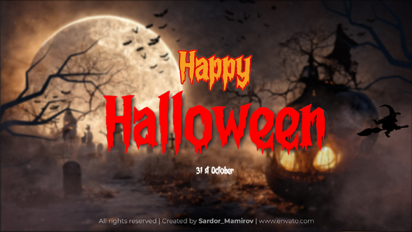 Photo of Happy Halloween Intro 2025 MOGRT – Videohive 59981529