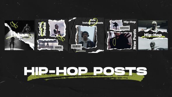 Photo of Hip-Hop Posts Mogrt – Videohive 59949246
