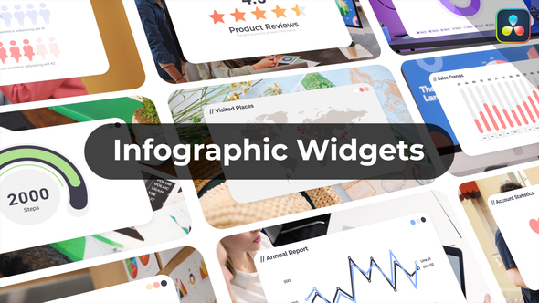 Photo of Infographic Widgets | DaVinci Resolve – Videohive 59412091