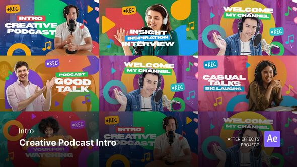 Photo of Intro – Creative Podcast Intro After Effects Project Files – Videohive 59593610