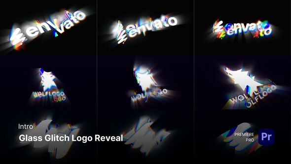 Photo of Intro – Glass Glitch Logo Reveal Premiere Pro Templates – Videohive 59619149