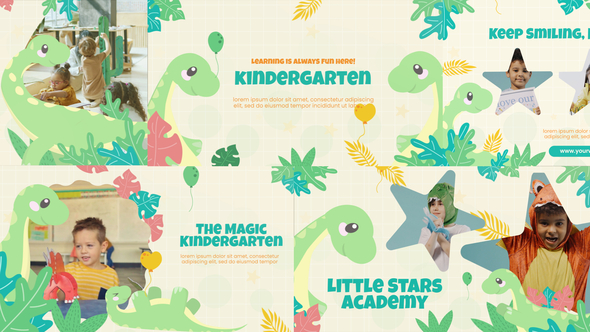 Photo of Kindergarten Dinosaurs – Videohive 58574307