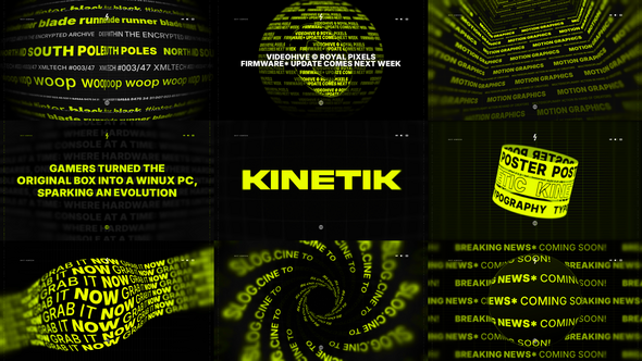 Photo of Kinetic Posters for Premiere Pro – Videohive 59698060