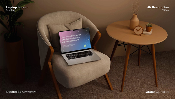Photo of Laptop Screen Mockup – Videohive 59878445
