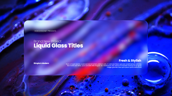 Photo of Liquid Glass Titles – Videohive 59654545