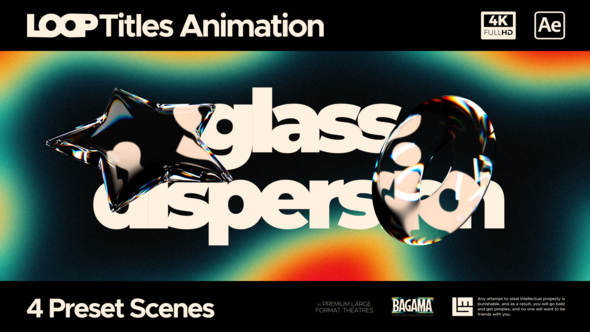 Photo of Looped Title Glass Dispersion Scenes – Videohive 59572020