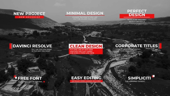 Photo of Minimal Lower Thirds for Davinci Resolve. – Videohive 59843780