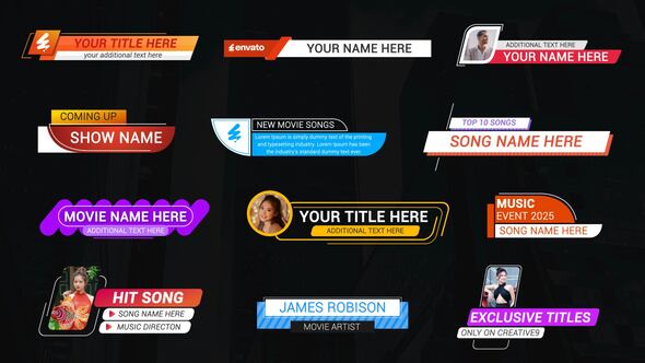 Photo of Modern Tv Titles Kit – Videohive 59571393