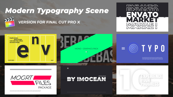 Photo of Modern Typography Scenes | FCPX – Videohive 59558478