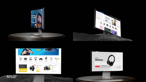 Photo of Monitor mockup – Videohive 59963895